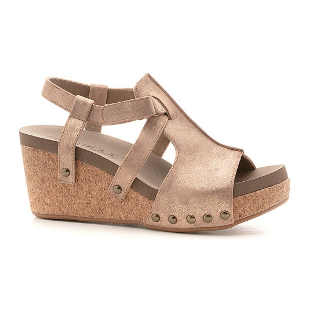 New Corkys Seltzer Comfort Wedge Sandal - Penny